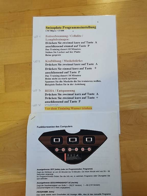 Hometrainer: Swissplate CW700 pro Vibrationstrainer – Gebraucht aus Lauerz von Power-Angel 3