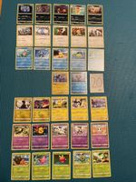 Pokemon Sammelkarten, Set 30 Stk. + 2 Holo von 2021, EN + DE