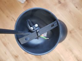 Hängelampe matt grau