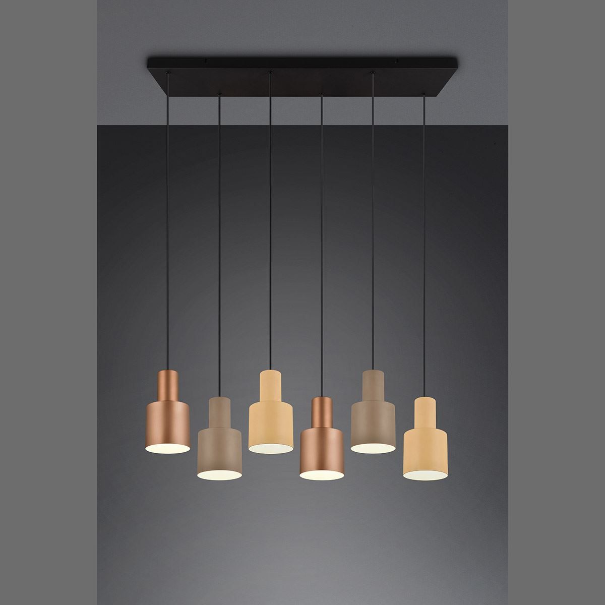 Lampadari & plafoniere: Pendelleuchte, Höhe anpassbar, 6er Spot – Nuovo (secondo la descrizione) da Kreuzlingen venduto da Smart-Light 1