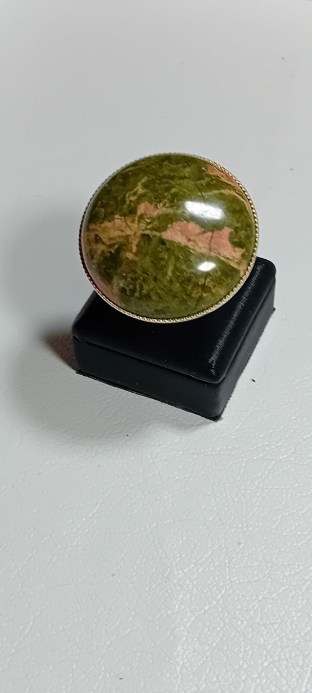 Ringe: ring edelsthal mit echt jaspis,,,,glanzig – Neu (gemäss Beschreibung) aus Basel von bij_5hqd 1