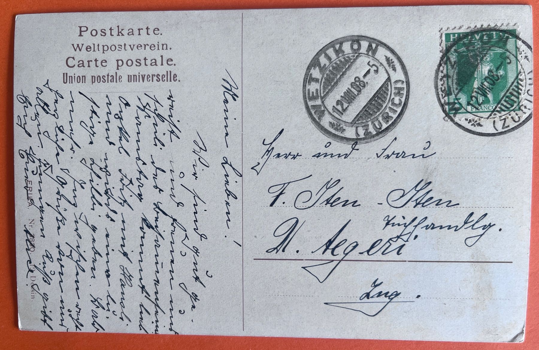 Cartoline postali: AK Mann in Wiese - Blumenfeld – Usato da Biberist venduto da Edelfloh 1