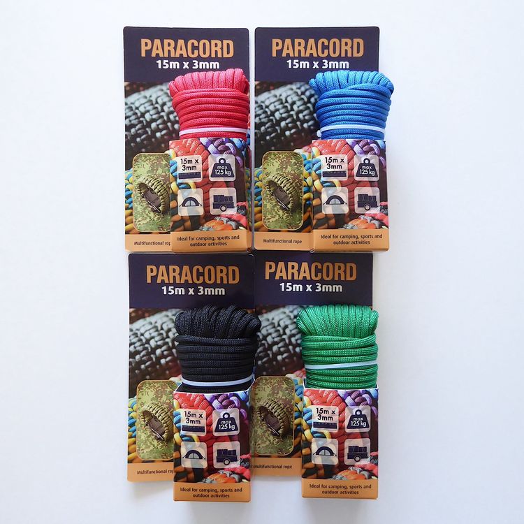 Paracorde 3mm, de parachute, 15m - Tente Aventure