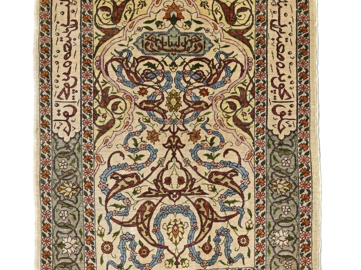 Tappeti: Hereke signed silk carpet, Turkey, 20th c – Usato da Apples venduto da the_7jtf 1