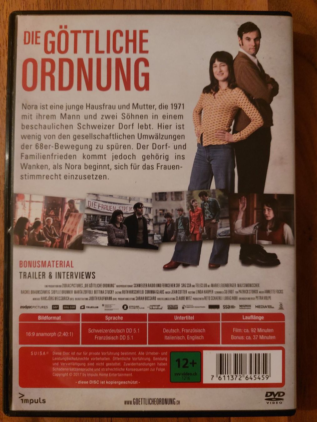 Alle DVDs: DVD - Die Göttliche Ordnung – Gebraucht aus Rheinfelden von FilmAuktion 1