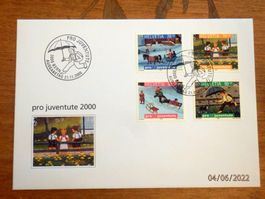 schöner Satzbrief Pro Juventute 2000, Zst.Nr.J356 bis J359