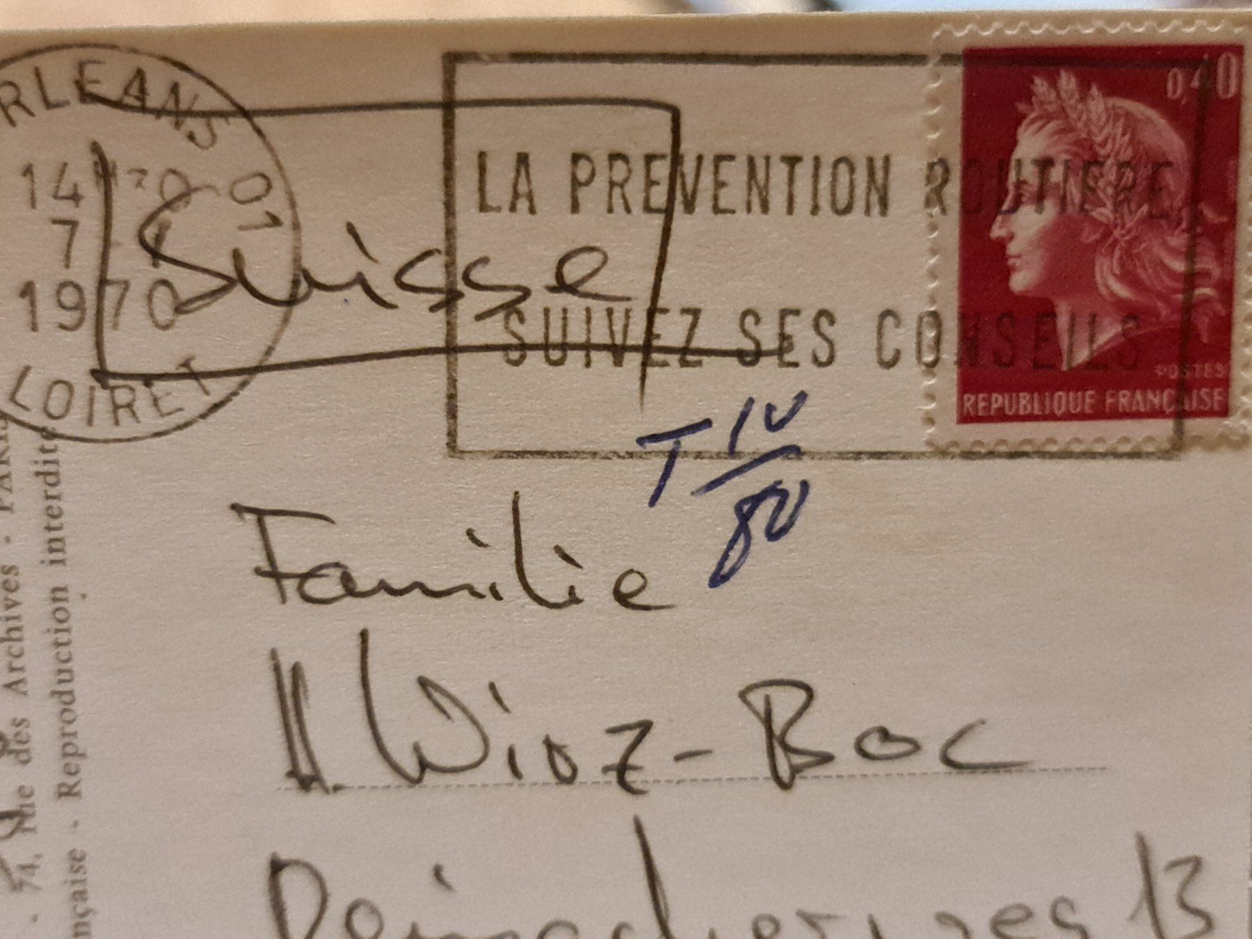 Cartoline postali: Ansichtskarte Orleans Frankreich 1970 – Usato da Dintikon venduto da Vexi 1