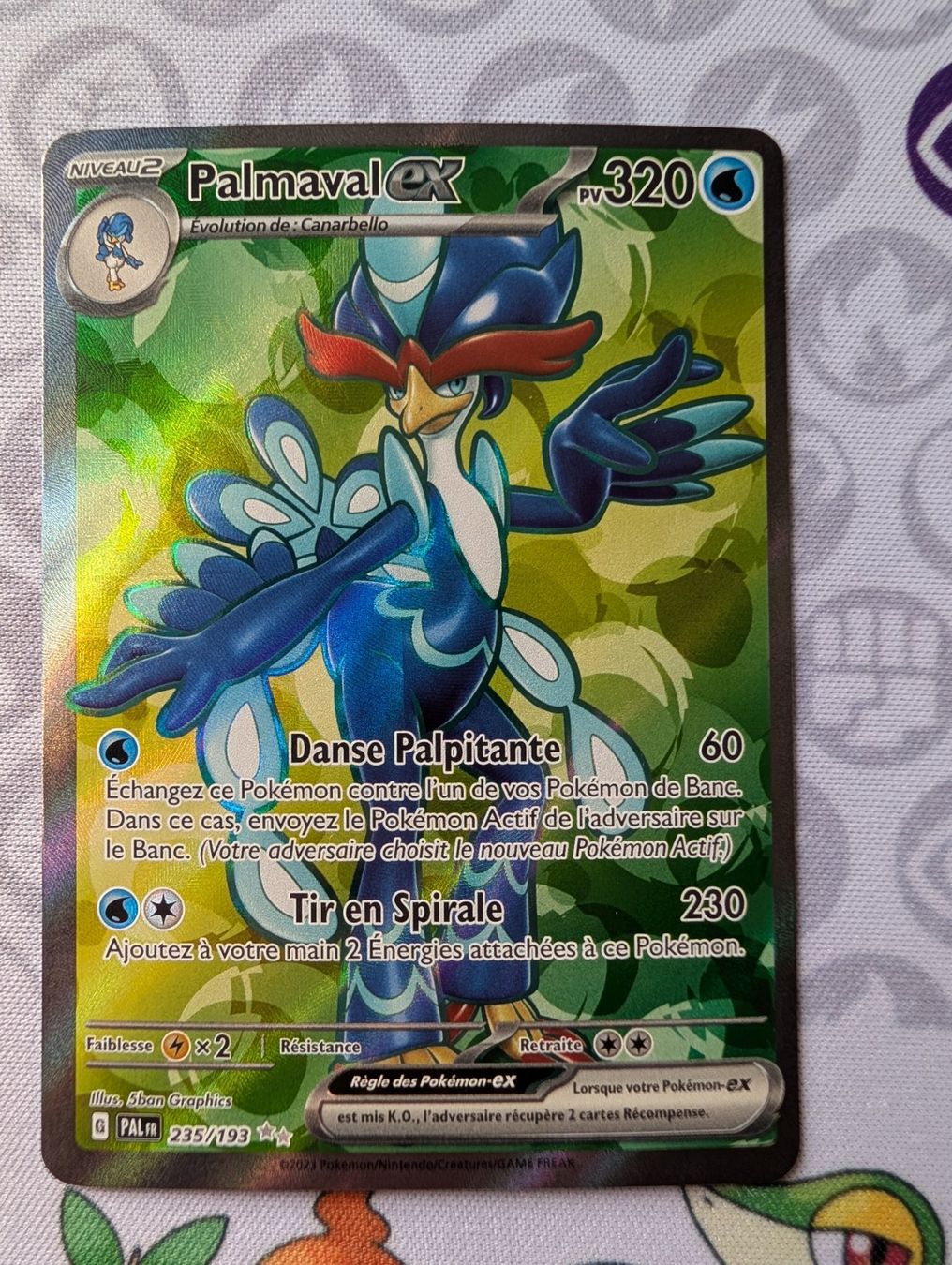 Pokémon Cartes à collectionner: Carte Pokémon FR Palmaval ex Évolutions à Paldea PAL – D'occasion à Thônex par Janadel