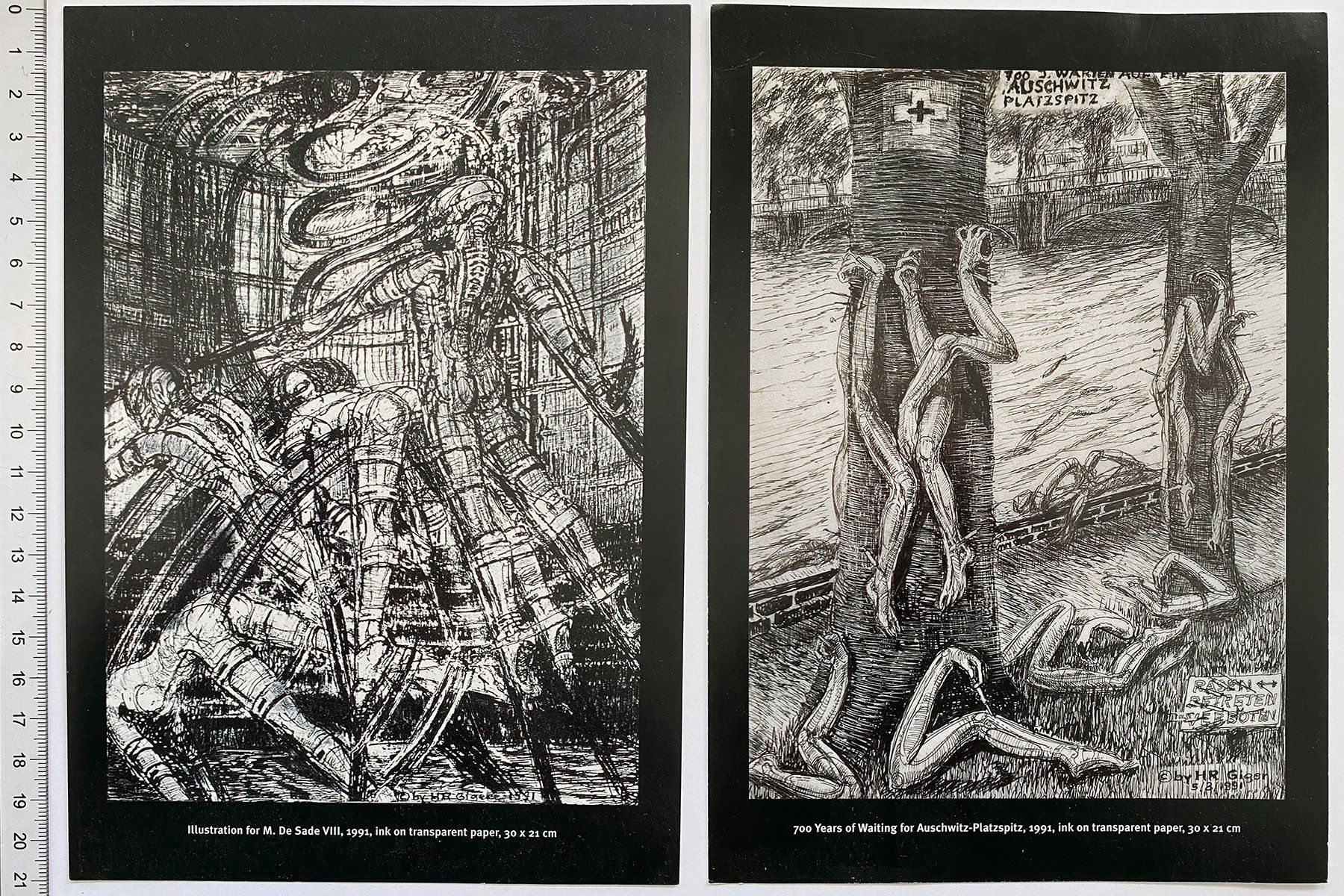 Libri: 2 Stück H R Giger  Karten Platzspitz de Sade – Usato da Lützelflüh-Goldbach venduto da blauerkranich