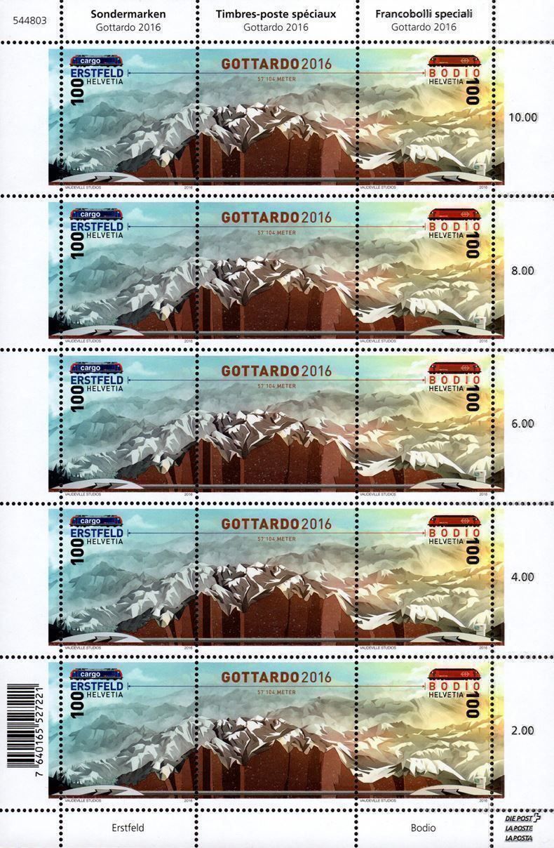 Tutti i francobolli: Bogen Gottardo Basistunnel** – Nuovo (secondo la descrizione) da Dottikon venduto da haeusibuh5