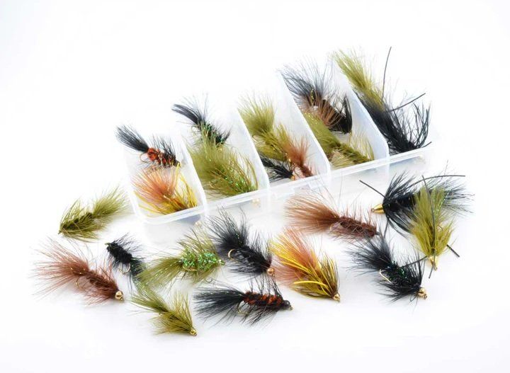 Esche: Fliegenset Rainy's Wooly Bugger 24 Streamer in Box – Nuovo (secondo la descrizione) da Röschenz venduto da drei_zwei_eins_deins