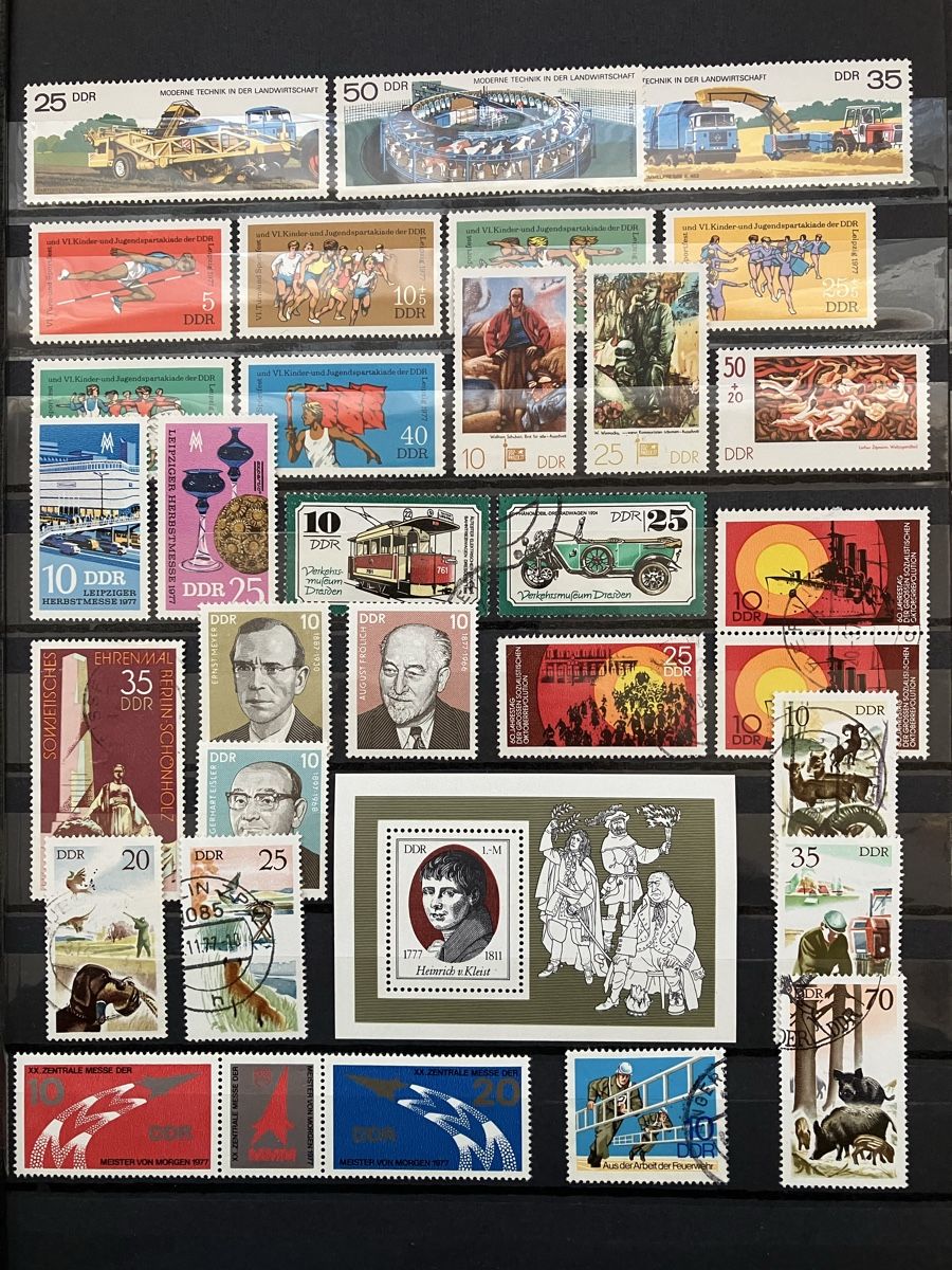 Tutti i francobolli: Deutschland DDR gest/postfr 6s 1977-80 – Usato da Cham venduto da Diablo1232