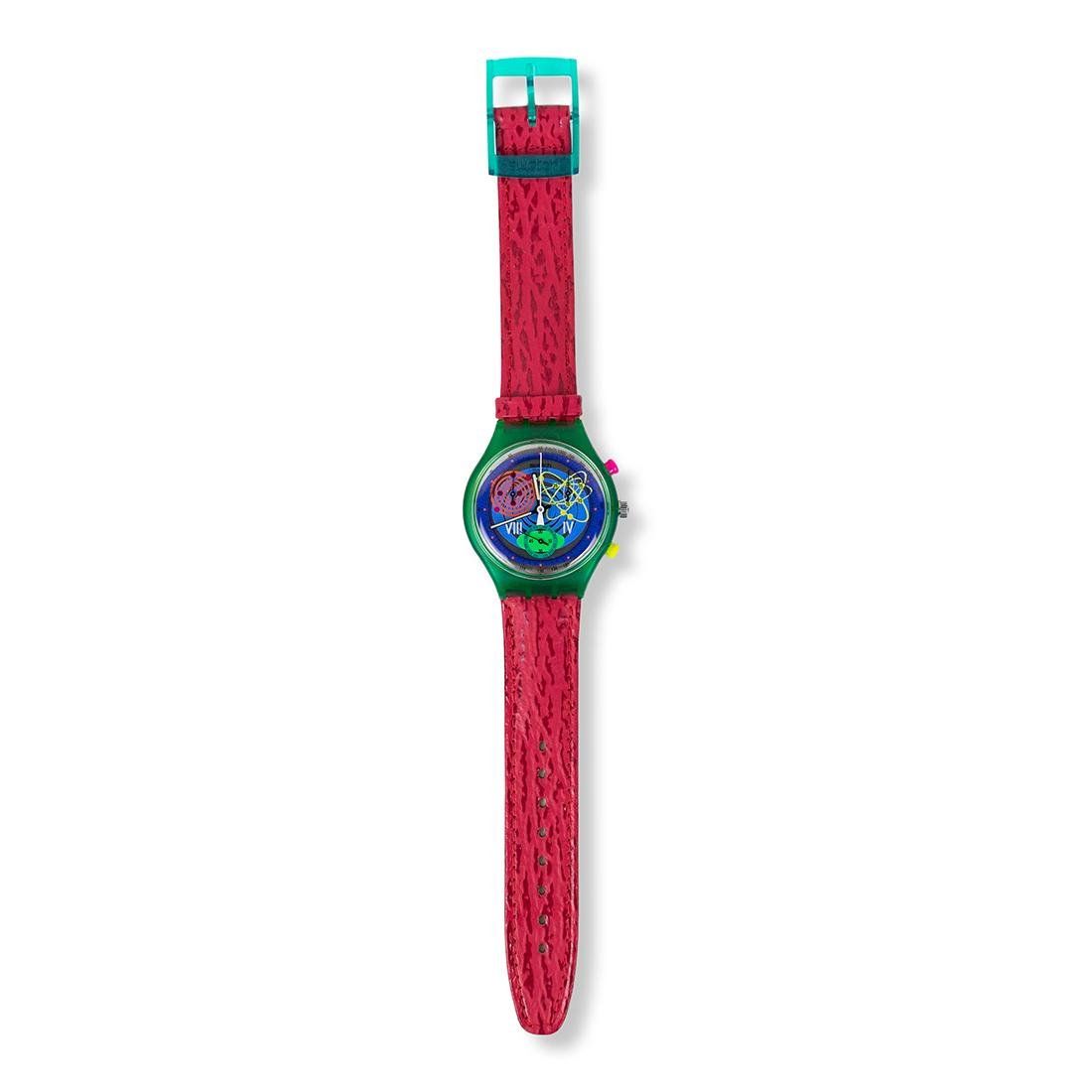 Swatch Orologi: Swatch Chrono Pink Springs SCL103 - 1993 – Usato da Lugano venduto da Historianlugano 1