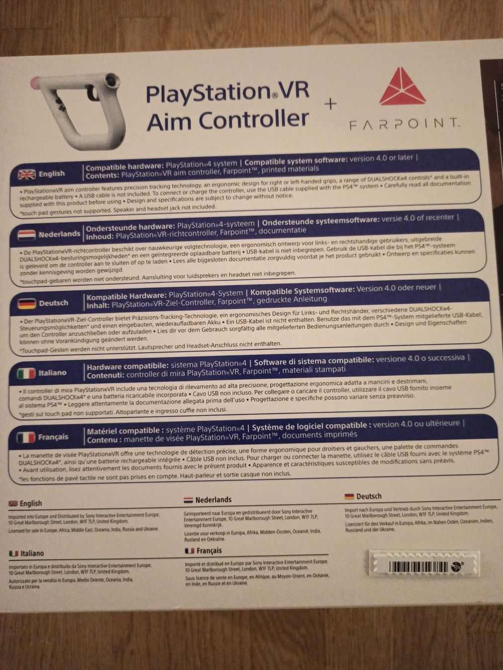 Sony Controller: VR Aim Controller + Farpoint Bundle PS4  - NEU TOP – Neu (gemäss Beschreibung) aus Oberweningen von mar_87mx 1