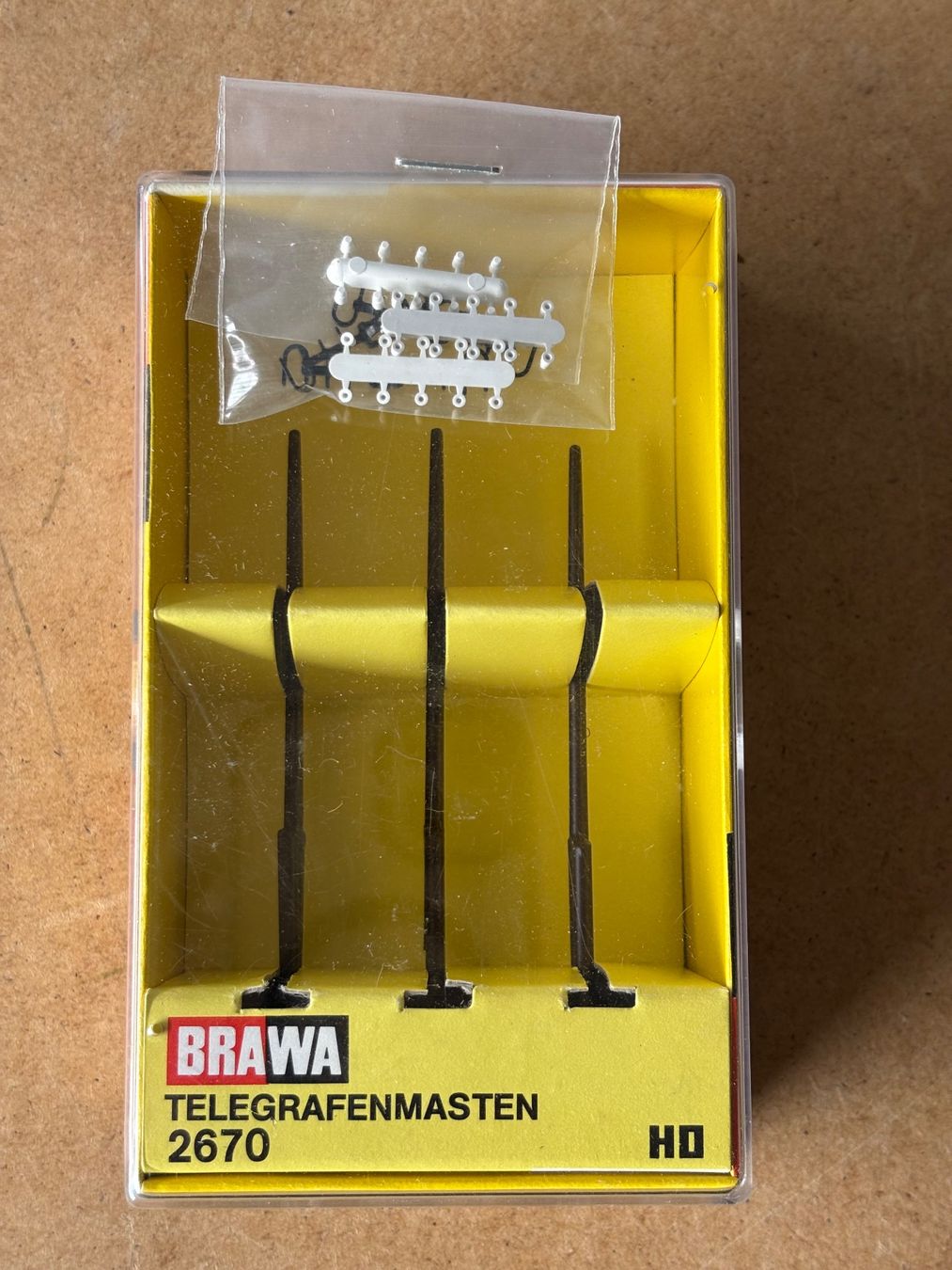 Brawa Modellini di ferrovie: Brawa 2670 Telegrafenmasten – Nuovo e nell'imballaggio originale da Hauterive NE venduto da eriamch