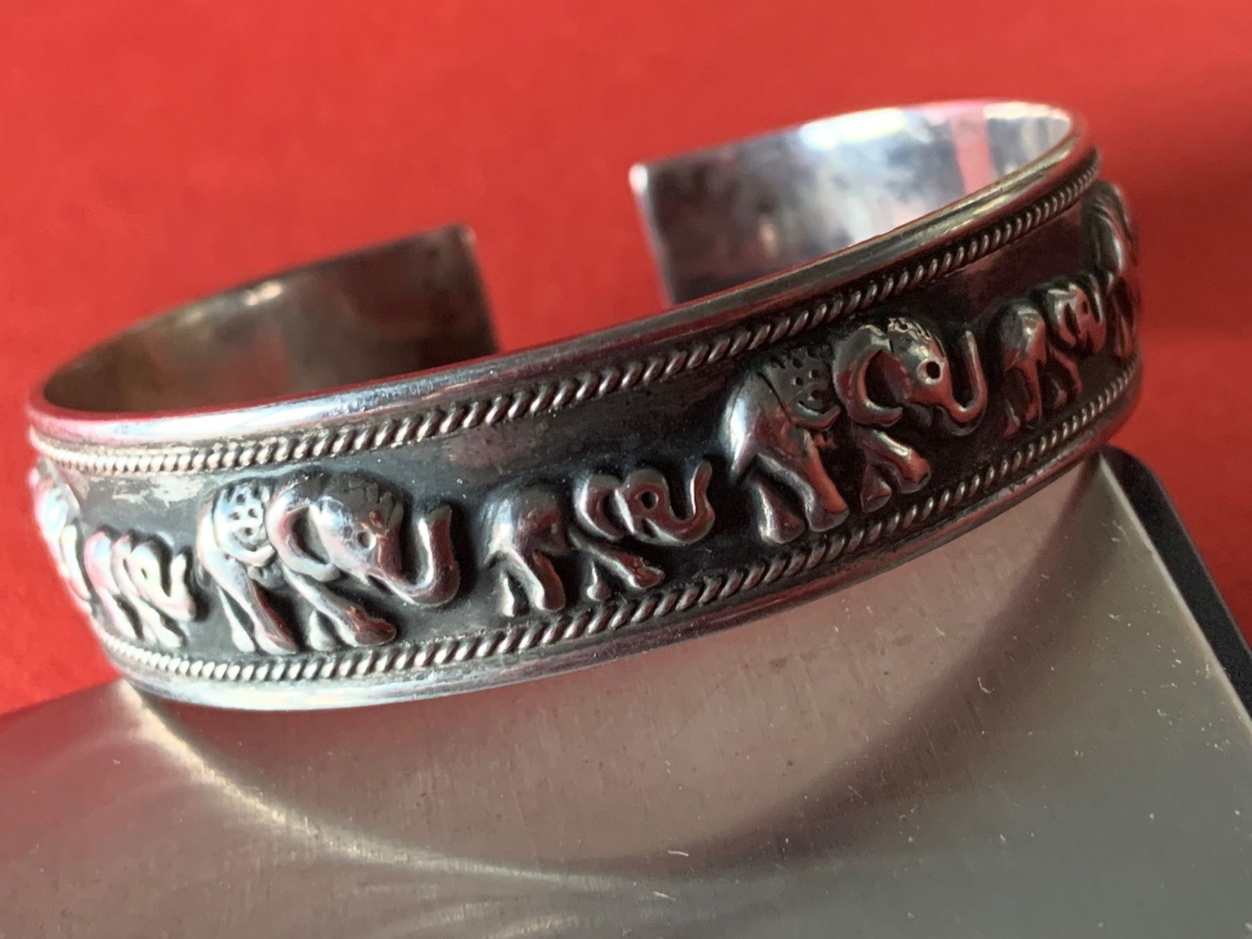 Bracciali & Braccialetti: Silber Armreif Elefanten-Familie – Usato da Dittingen venduto da Bijoubelle