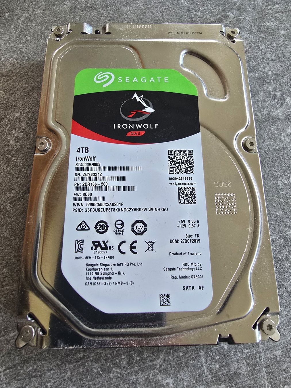 Seagate Dischi rigidi: Seagate 4.0TB Harddisk IronWolf NAS – Usato da Olten venduto da Triologyblue
