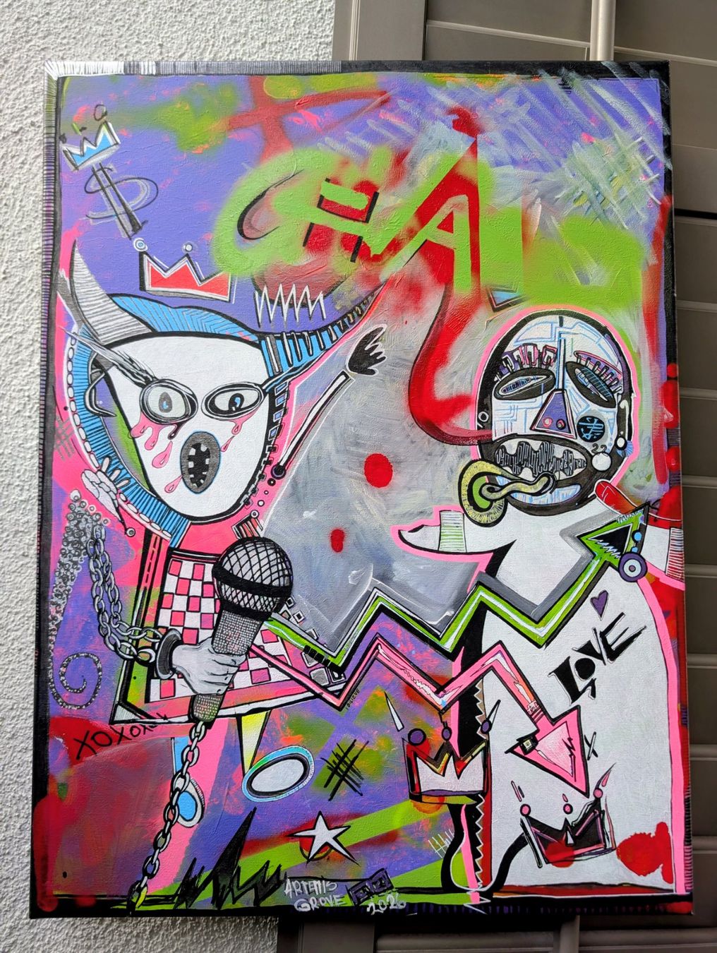 Dipinti: acrylic painting on canvas "Couples therapy" 2026 – Nuovo e nell'imballaggio originale da Chur venduto da aur_s5mj
