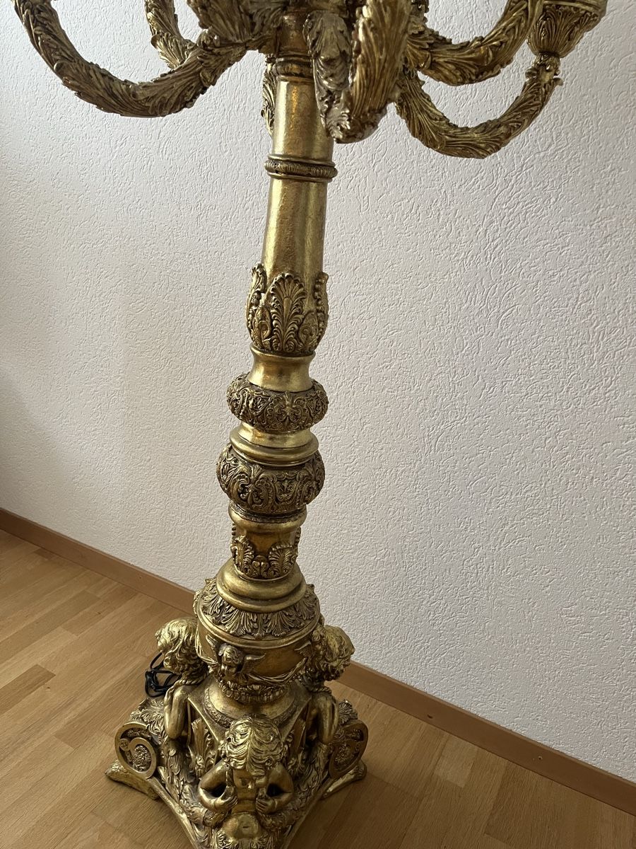 Lampade: 9 flammige Kandelaber-Stehlampe – Usato da Bern venduto da Snowtartine 2