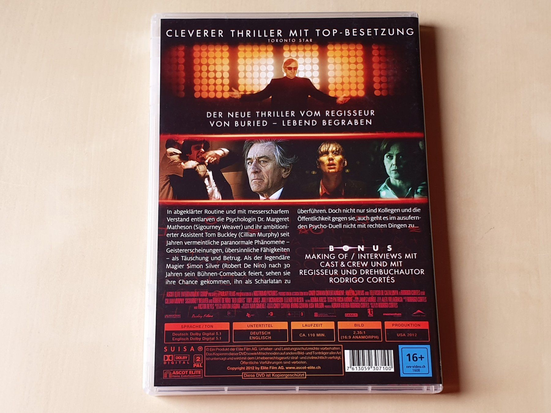 Tutti i DVDs: Red Lights – Usato da Stansstad venduto da collectorsshop 1