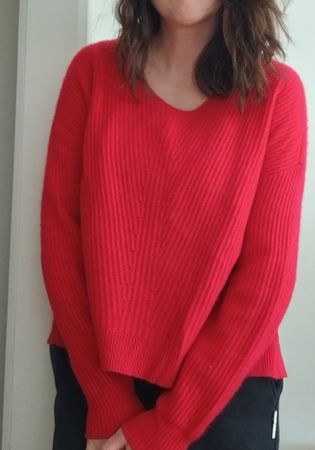 Betty Barclay Cashmere Red Pullover Size L