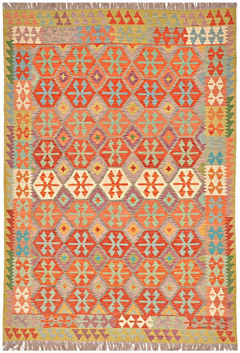Kelim Tappeti: Oriente Kelim Teppich 200x300 cm – Nuovo e nell'imballaggio originale da Lahore venduto da Fairways79 3