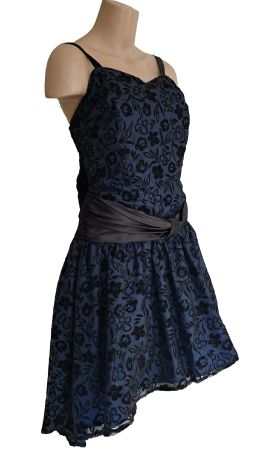 Vintage Cocktailkleid Abendkleid Glitzer XXL