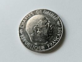 Pièce 1 Franc Charles de Gaulle 1958-1988 France