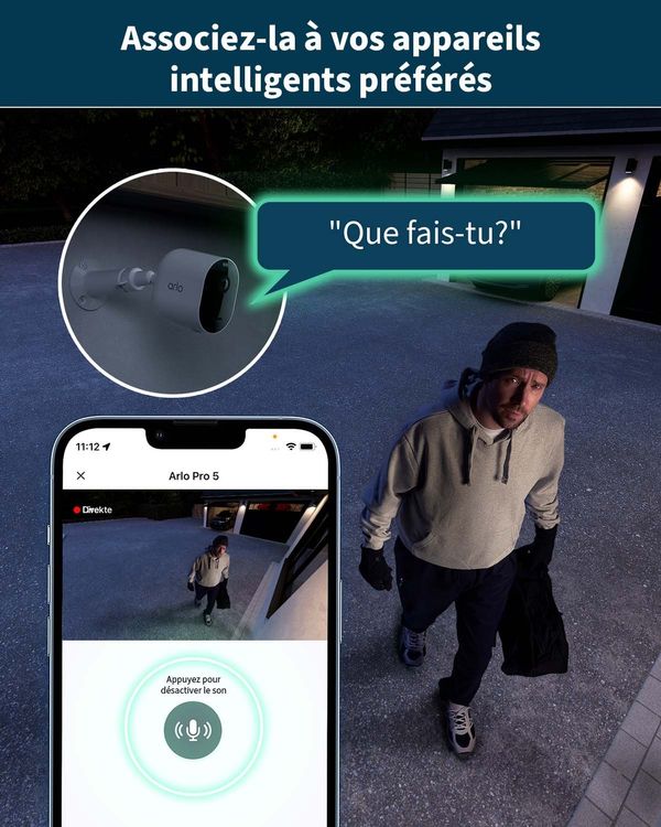 Arlo Pro 5 2K - Caméra de surveillance sans fil - État neuf (D'occasion ...