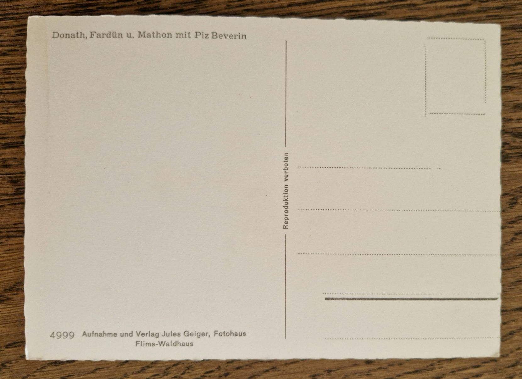 Cartoline postali: Dobath, Fardün – Usato da Ebikon venduto da Donar50 1