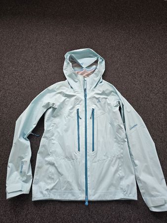 Schöffel Regenjacke hellblau Grösse 36 sehr guter Zustand