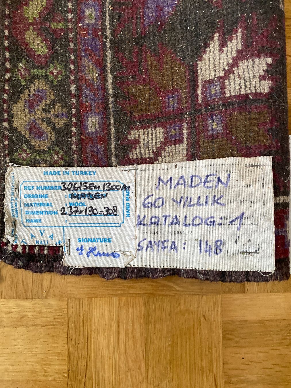 Tappeti: Türkischer Maden Teppich 130x237cm inkl. Zertifikat – Usato da Luzern venduto da Gustav-33 3