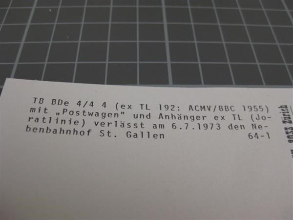 Cartoline postali: AK Trogener Bahn in St. Gallen – Nuovo (secondo la descrizione) da Malters venduto da Marosko 1