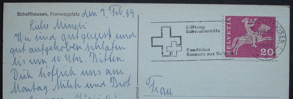 Cartes postales: SCHAFFHAUSEN Fronwagplatz – D'occasion à Jona par philajona 1