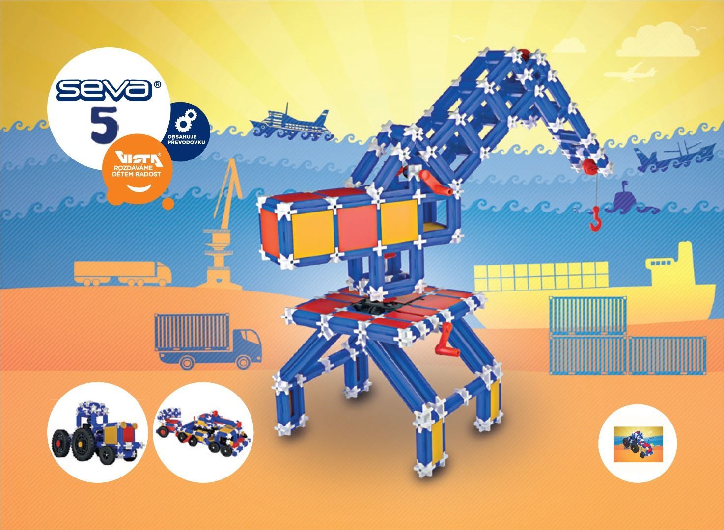 Baukästen: Baukasten Kran, Traktor – Neu und originalverpackt aus Mosnang von glascom 6