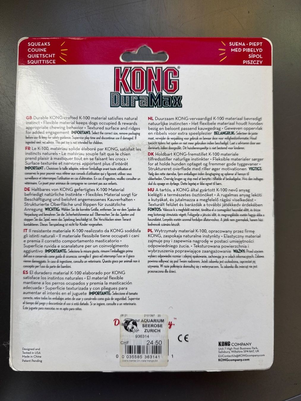 Giocattoli: Kong DuraMax Puck – Nuovo e nell'imballaggio originale da Zürich venduto da Aquarium_Seerose 1