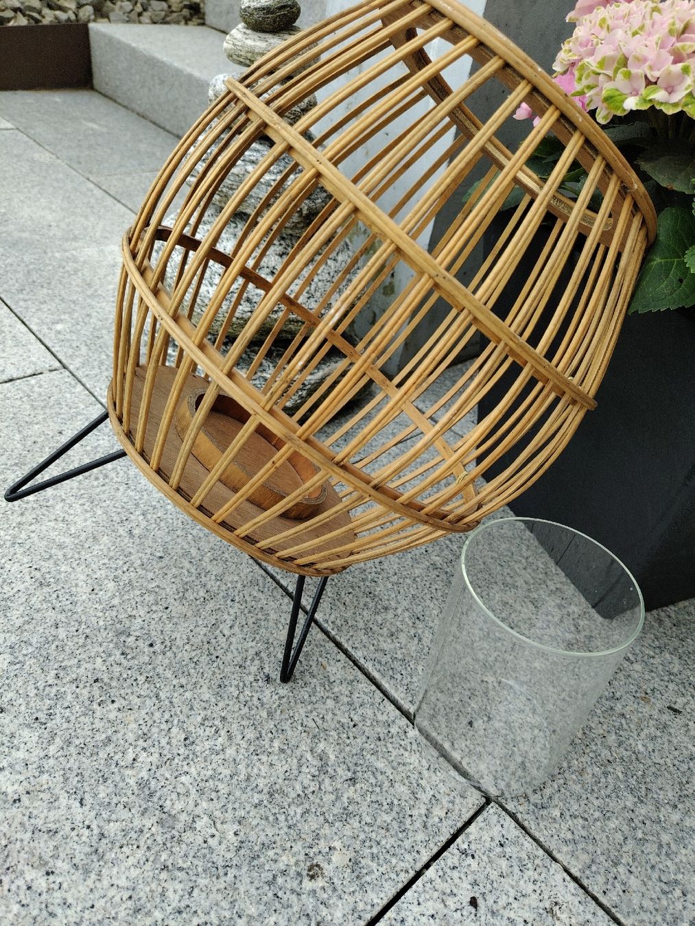 Lanternes: Bambus Laterne mit Glas Nature – D'occasion à Buchrain par QueenyHE51 2