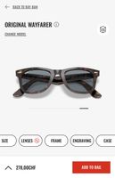 Brand new Ray-Ban Classic Wayfarer Polarized