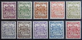 Reunion Franz. Porto Kat. 16-25 * 1933