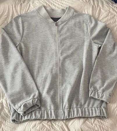 Leichter, grauer Bomber-Pulli von H&M, Grösse S