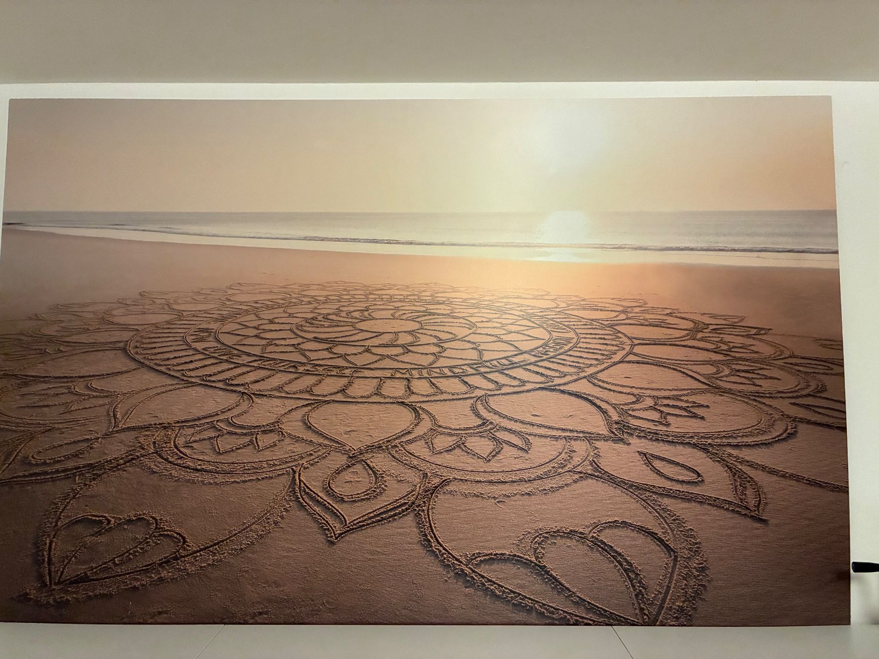 Foto & Immagini: Mandala- Bild Strand 120x180cm – Usato da Frick venduto da sandra037 2