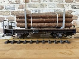 LGB Güterwagen mit Holzladung  