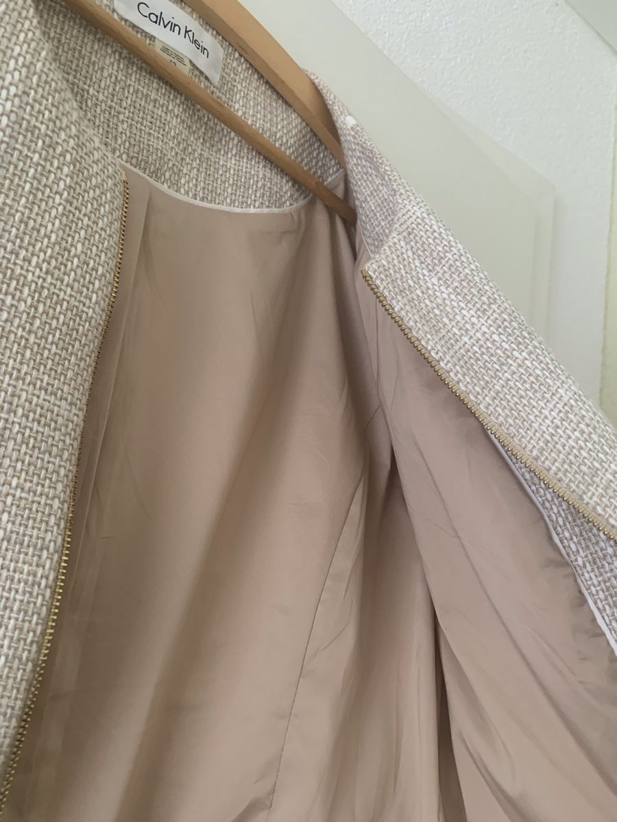 Calvin Klein Giacche: Blazer Calvin Klein, Gr. 38 beige – Usato da Biberstein venduto da Musig0 4