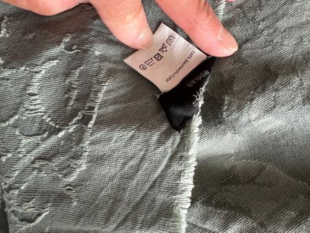 Edles Tuch 100% Baumwolle floral Muster Ton-in-Ton, NEU!