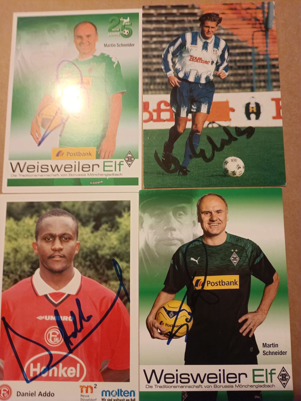 Autografi: Bundesliga - 4x handsigniert – Usato da Menziken venduto da Artographs