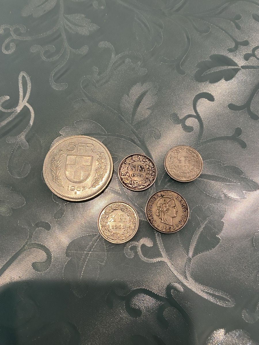 Tutti le monete: Silver munzen 4 Stuck 1 10 Rap 1950 – Usato da Capolago venduto da Lillo22 1
