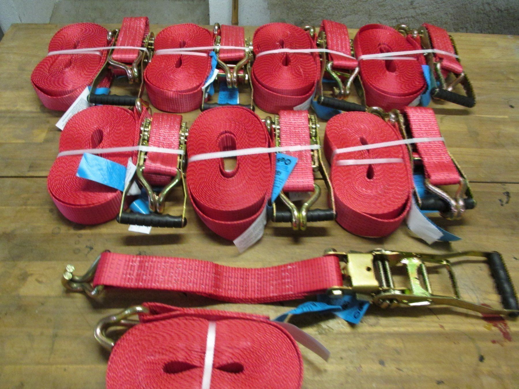 Tutti gli attrezzi: 8 Stk. Spannset  Spanngurten  5000kg 10m – Nuovo e nell'imballaggio originale da Oberhallau venduto da Gibraltar01