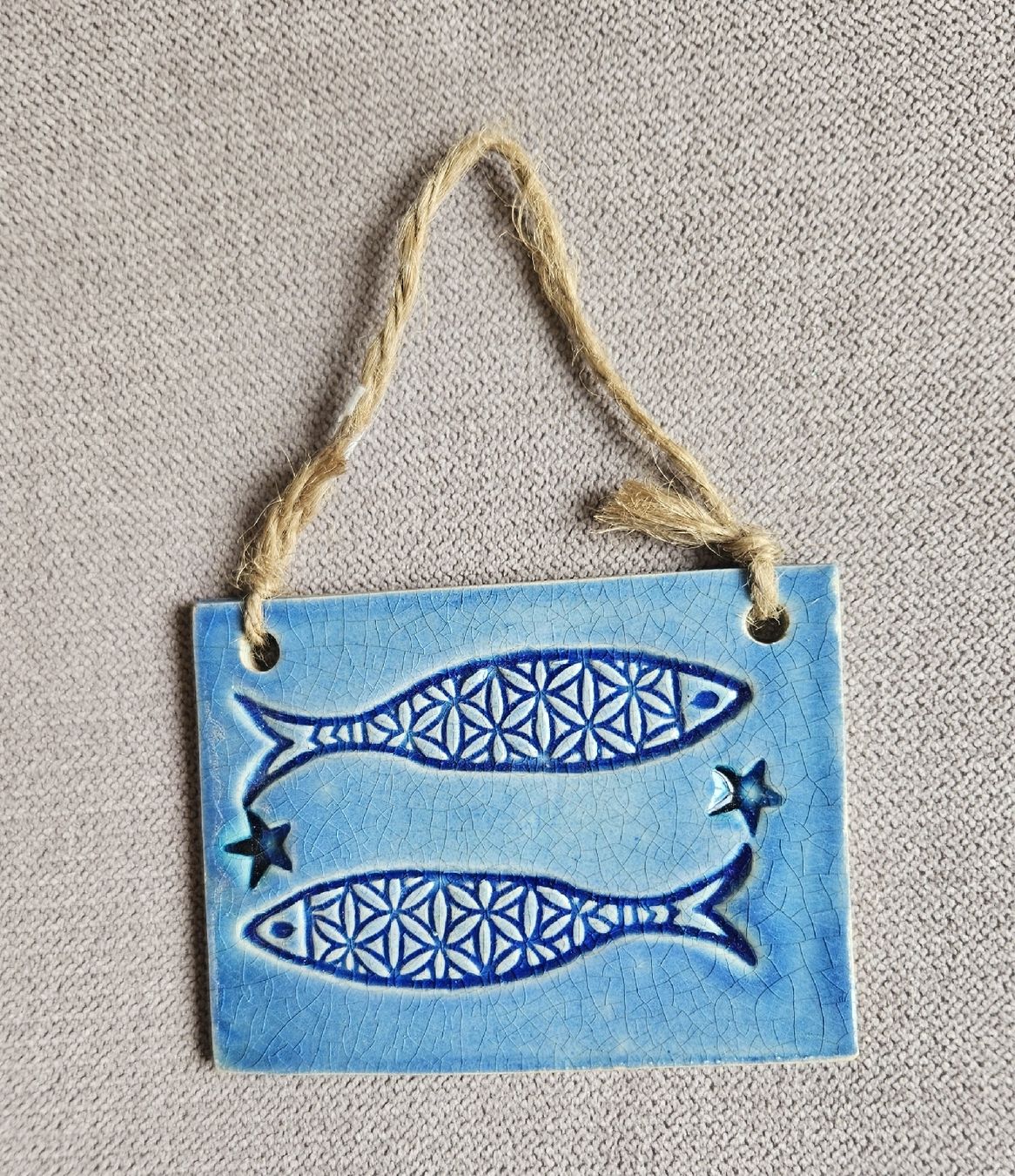 Teli da bagno: Ceramic decoration - Bathroom Sign 🐟🌟 – Usato da Zürich venduto da za.Sophia