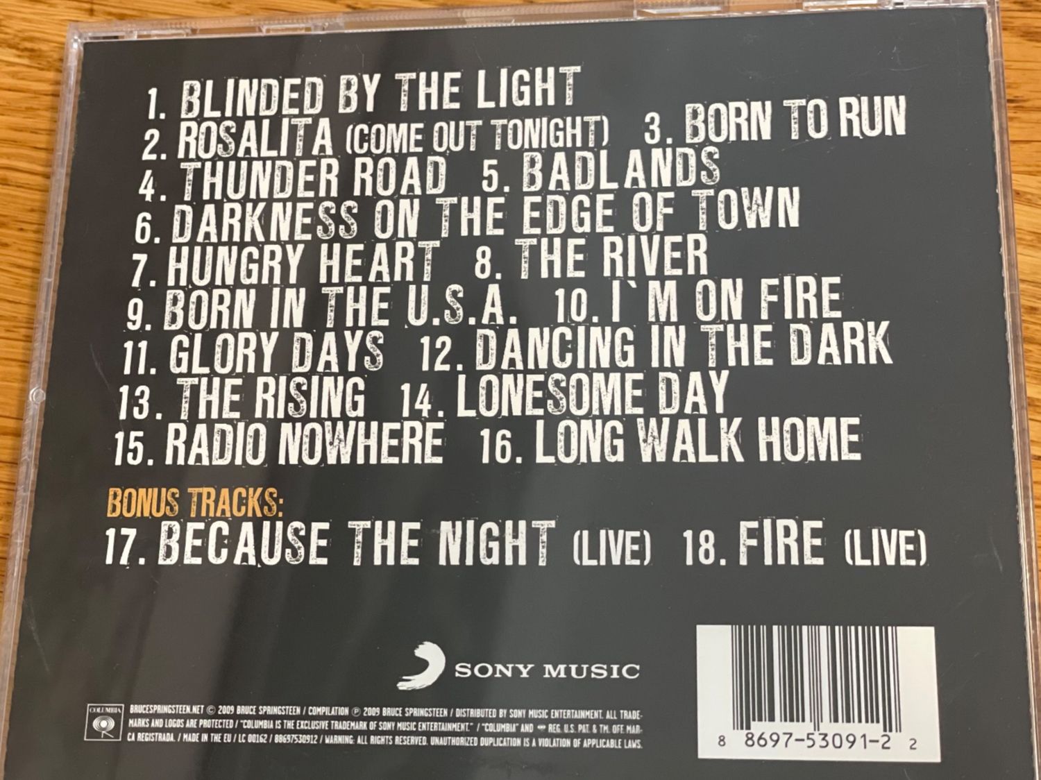 CD: Bruce Springsteen-Greatest Hits – Usato da Muri b. Bern venduto da AdidasCollector 1