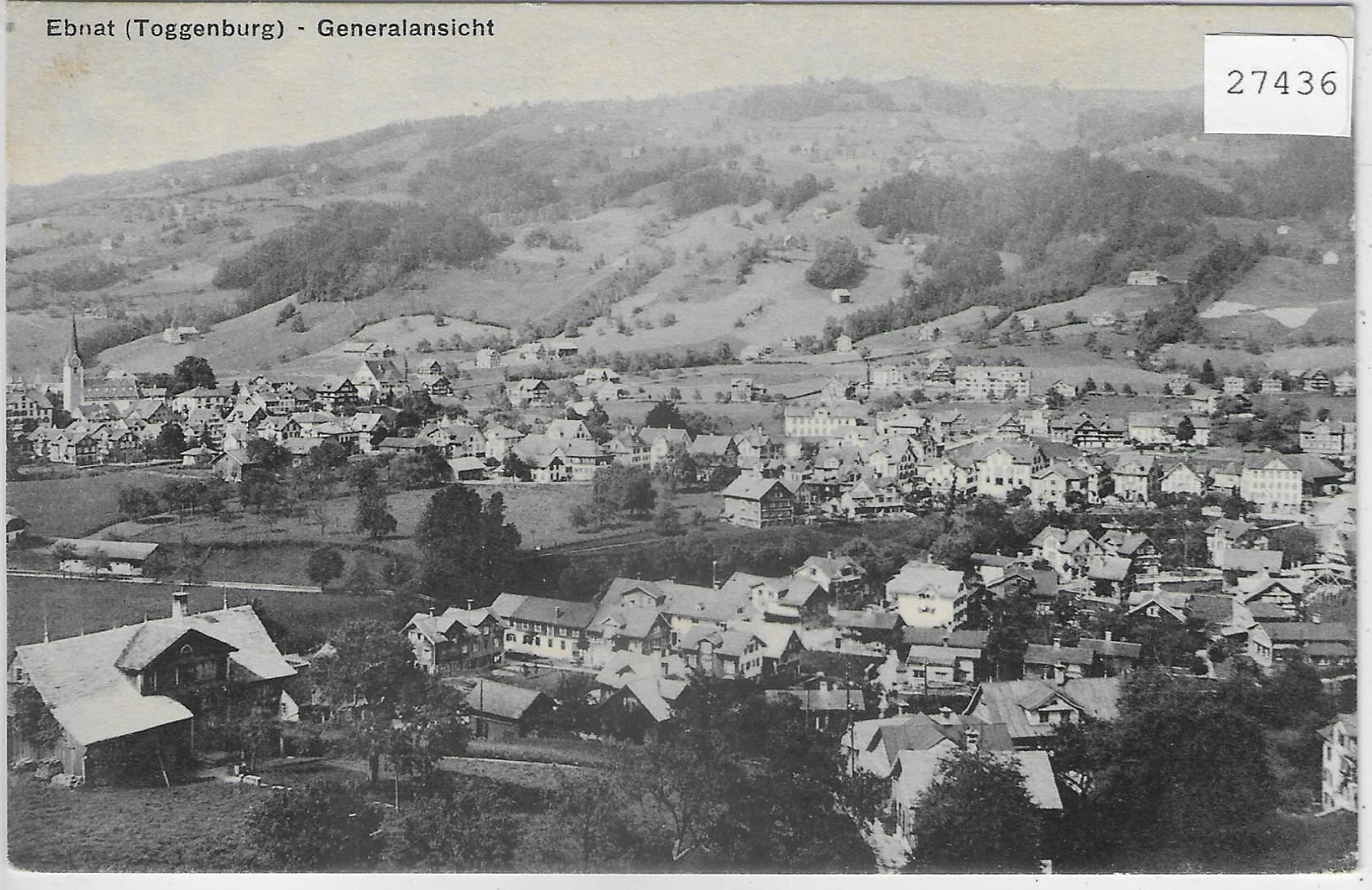 Ansichtskarten: Ebnat (Toggenburg) Generalansicht – Gebraucht aus Ettingen von Kartenplanet